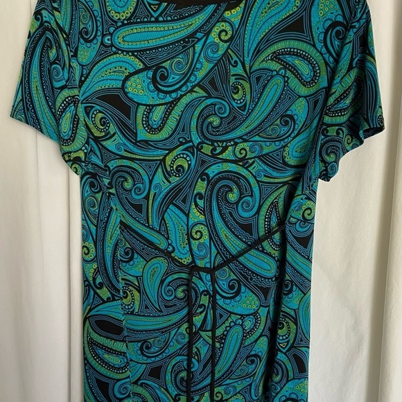 Vintage/Retro APT.9 Sz-LP Paisley Top-Deep Riveted Neckline, Waist Ties, In VGUC - Picture 16 of 16